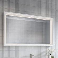 Satin White Halifax Rectangular Wall Mirror